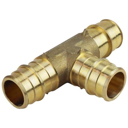 APOLLO VALVES Pipe Tee, 34 in, Barb, Brass, 200 psi Pressure EPXT34